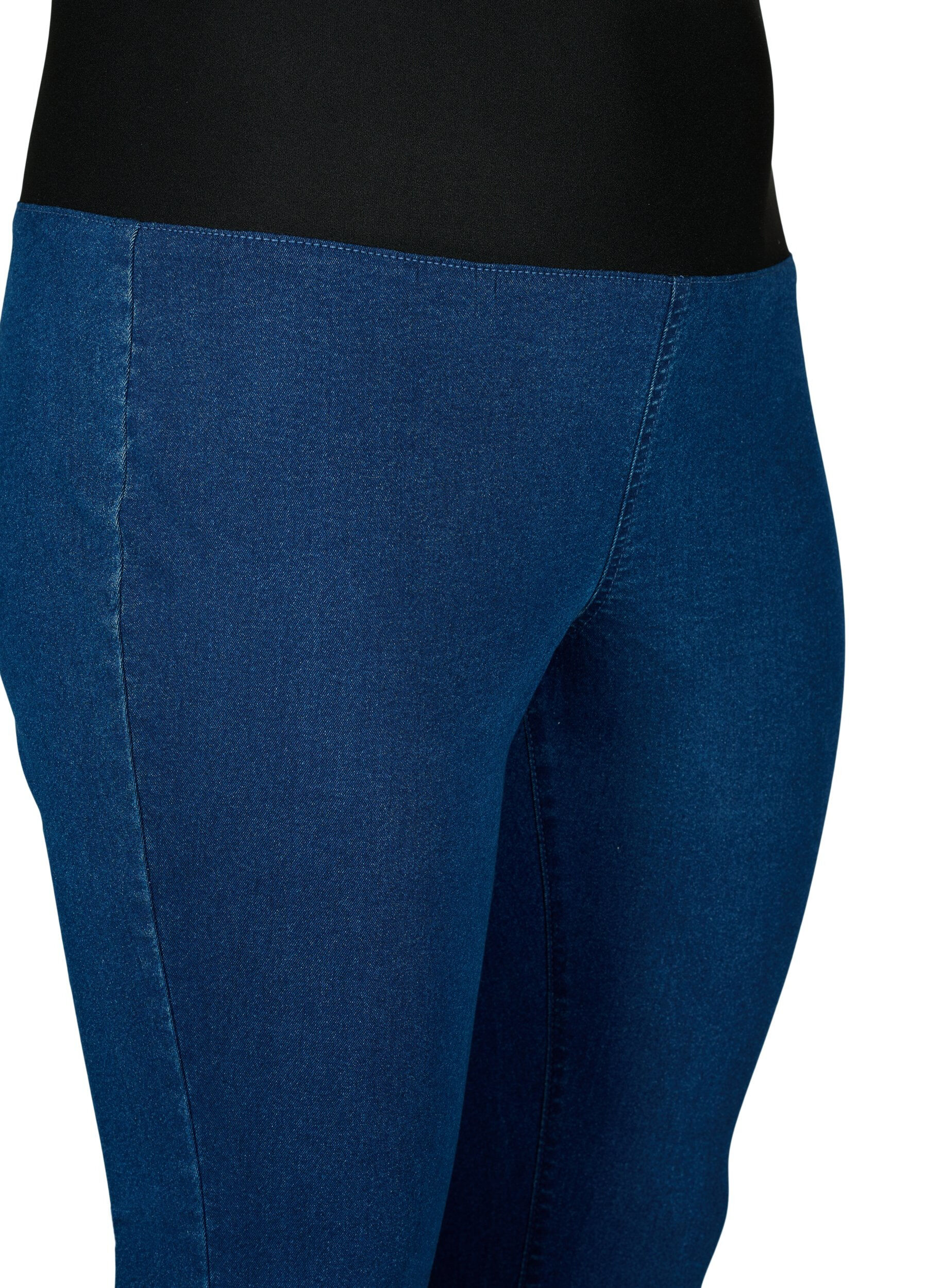 ZizziFLASH - Jeggings met brede elastische tailleband, Blauw, Packshot image number 2