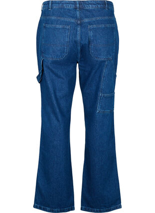 Rechte Fit Cargo Jeans, Dark blue, Packshot image number 1