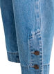 Jean cropped Kiana &agrave; coupe droite avec d&eacute;tails boutonn&eacute;s, Bleu Clair, Packshot image number 3