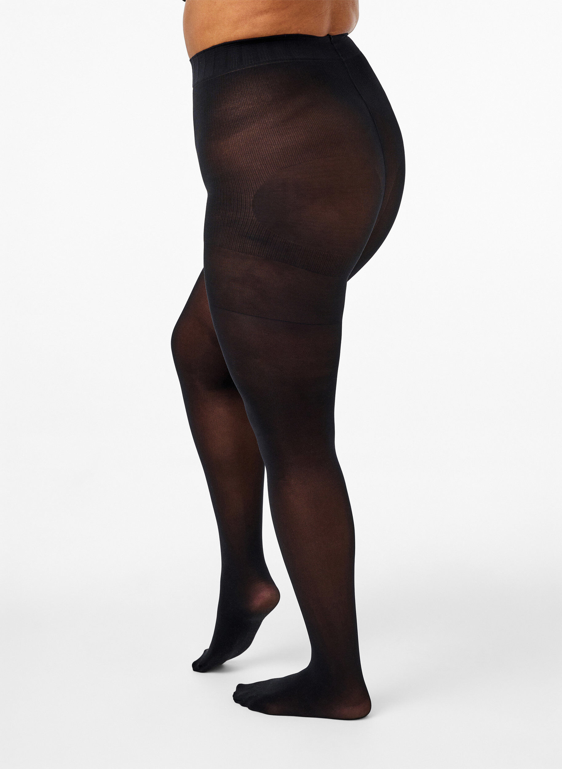 Zizzi Collants 60 deniers, Noir, Model image number 2