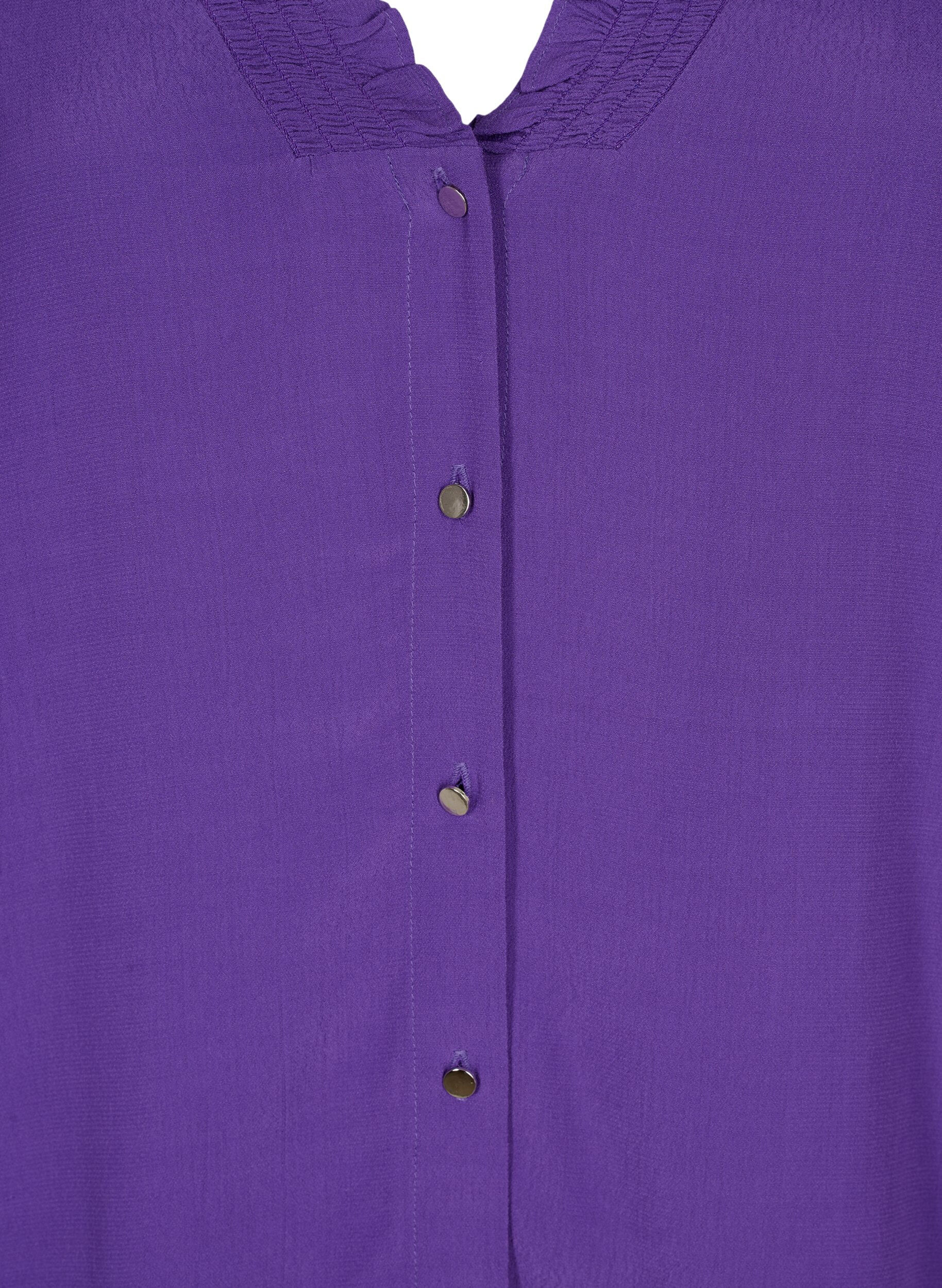 Zizzi Blouse &agrave; manches longues en viscose, Heliotrope, Packshot image number 2