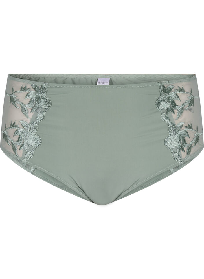 Slip hipster avec broderie et taille régulière., Iceberg Green, Packshot image number 0