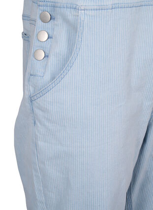  Salopette en jean rayée, L. Blue Denim Stripe, Packshot image number 3