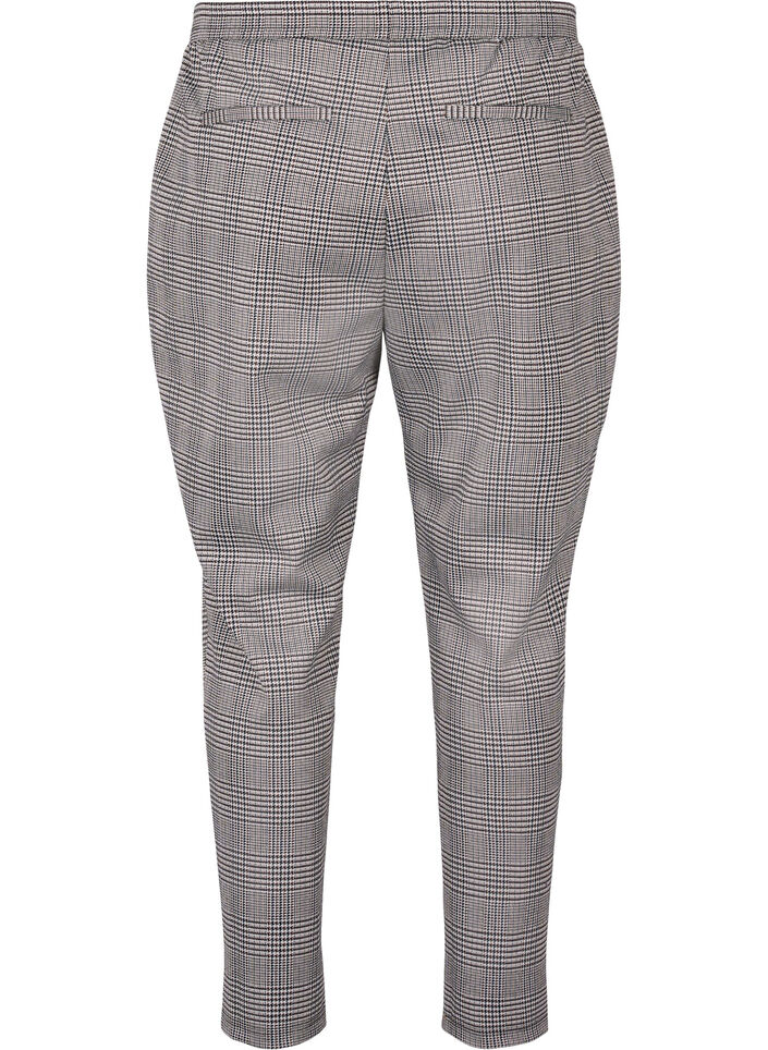 Pantalon court Maddison à carreaux, Beige Brown Check, Packshot image number 1