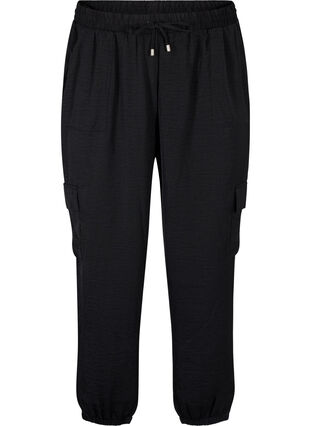 Pantalon à poches cargo, Black, Packshot image number 0