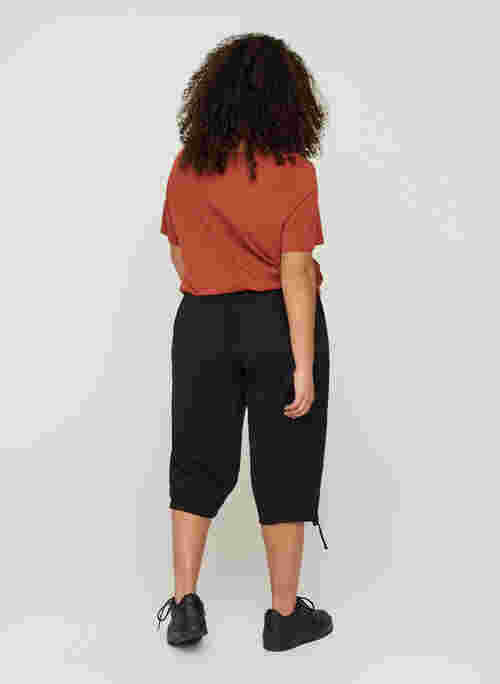 Losse cropped broek van katoen