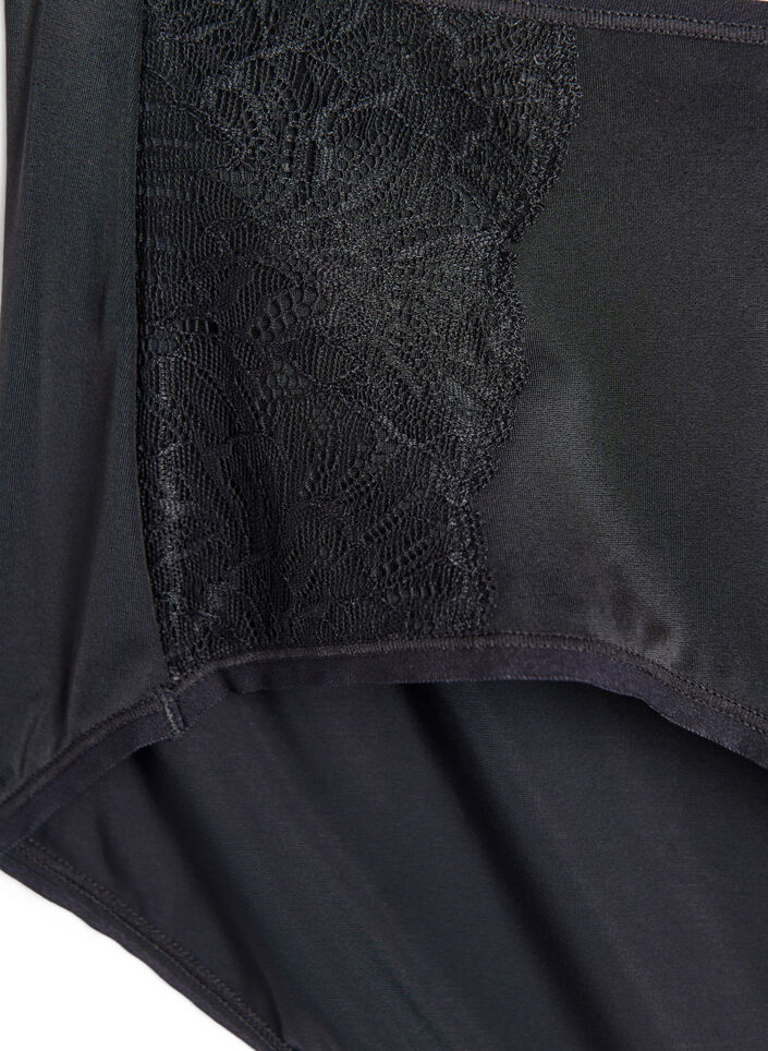 Pack de 2 culottes avec taille régulière, Noir, Packshot image number 3