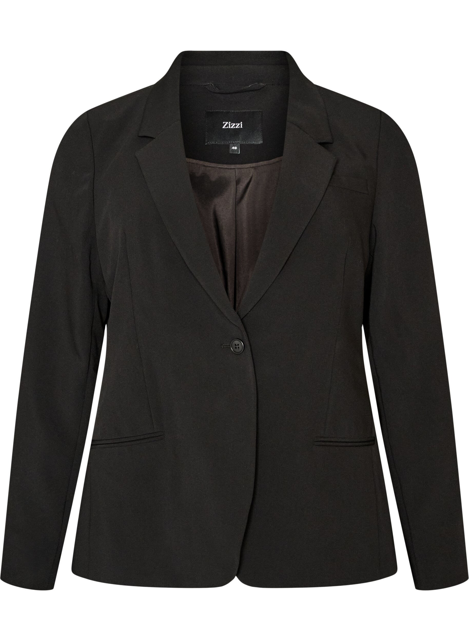 Klassieke blazer met een enkele knoopsluiting