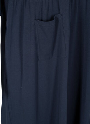 Robe midi en coton bio avec poches, Navy Blazer, Packshot image number 3