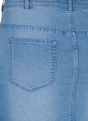 FLASH - Jupe en jean moulante, Light Blue Denim, Packshot image number 3