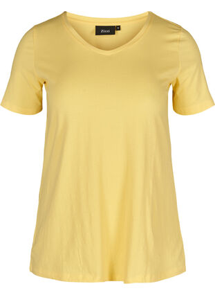 Basic T-shirt, Lemon Drop, Packshot image number 0
