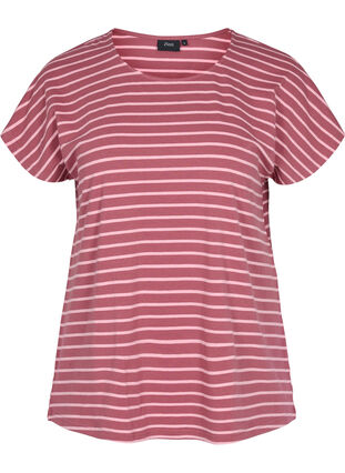 Katoenen t-shirt met strepen, Apple Butter Stripe, Packshot image number 0