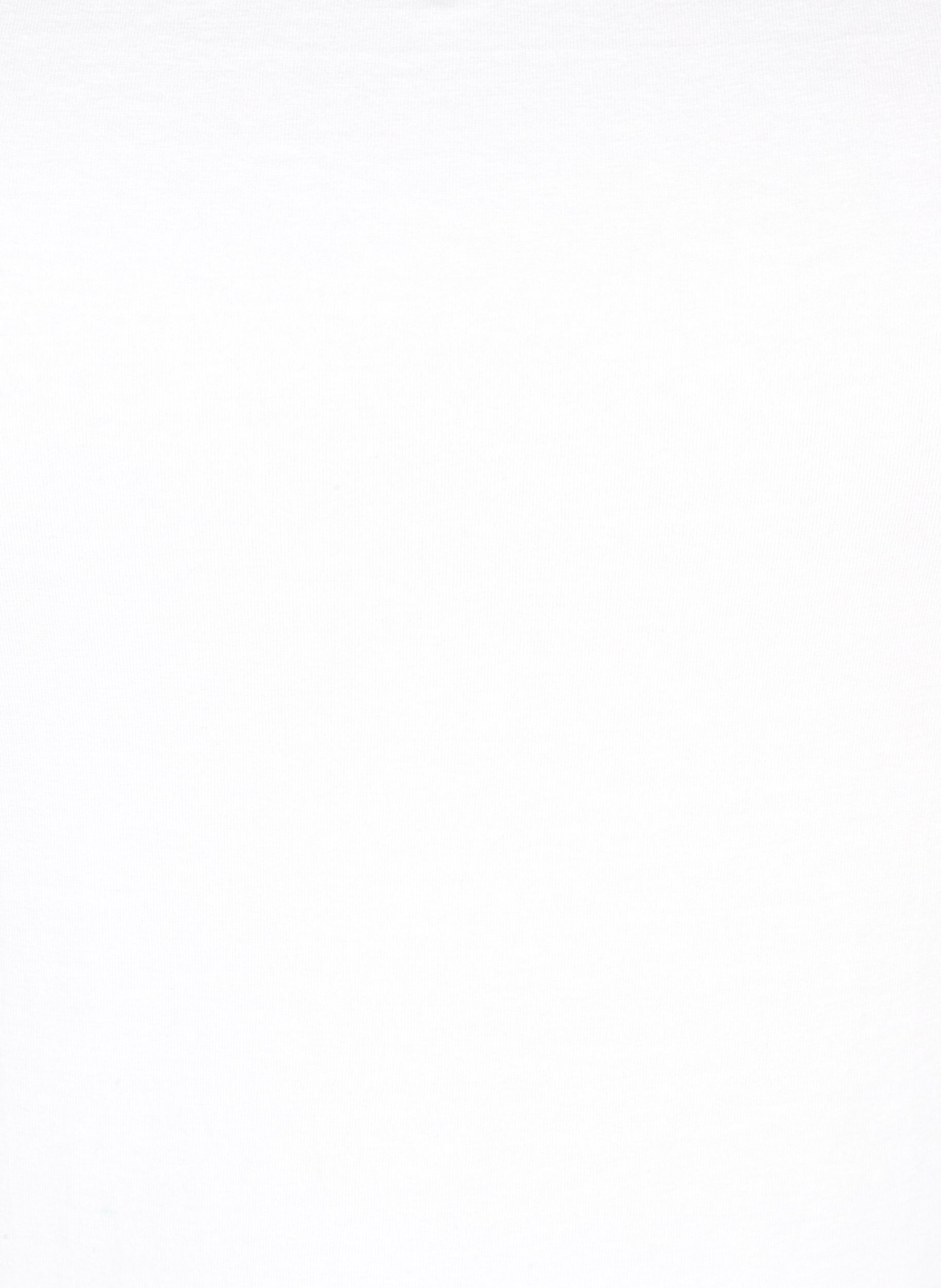 ZizziBasic strop top in katoen, Wit, Packshot image number 2