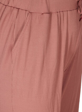 Pantalon-culotte ample en qualité côtelée, Old Rose, Packshot image number 3