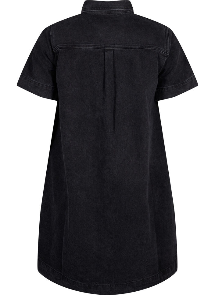 Chemise en jean longue à manches courtes, Grey Washed, Packshot image number 1