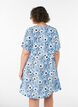 Robe courte avec imprim&eacute; floral, Bleu, Model image number 2