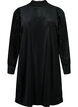 Jurk van velours met structuur, Black, Packshot image number 0