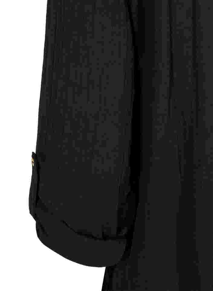 Tunique en coton avec broderie anglaise, Black, Packshot image number 3