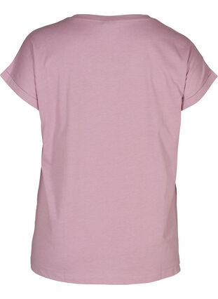 T-shirt en mélange coton, Lavender Mist Mel., Packshot image number 1