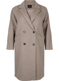 Manteau en laine avec boutons et poches
