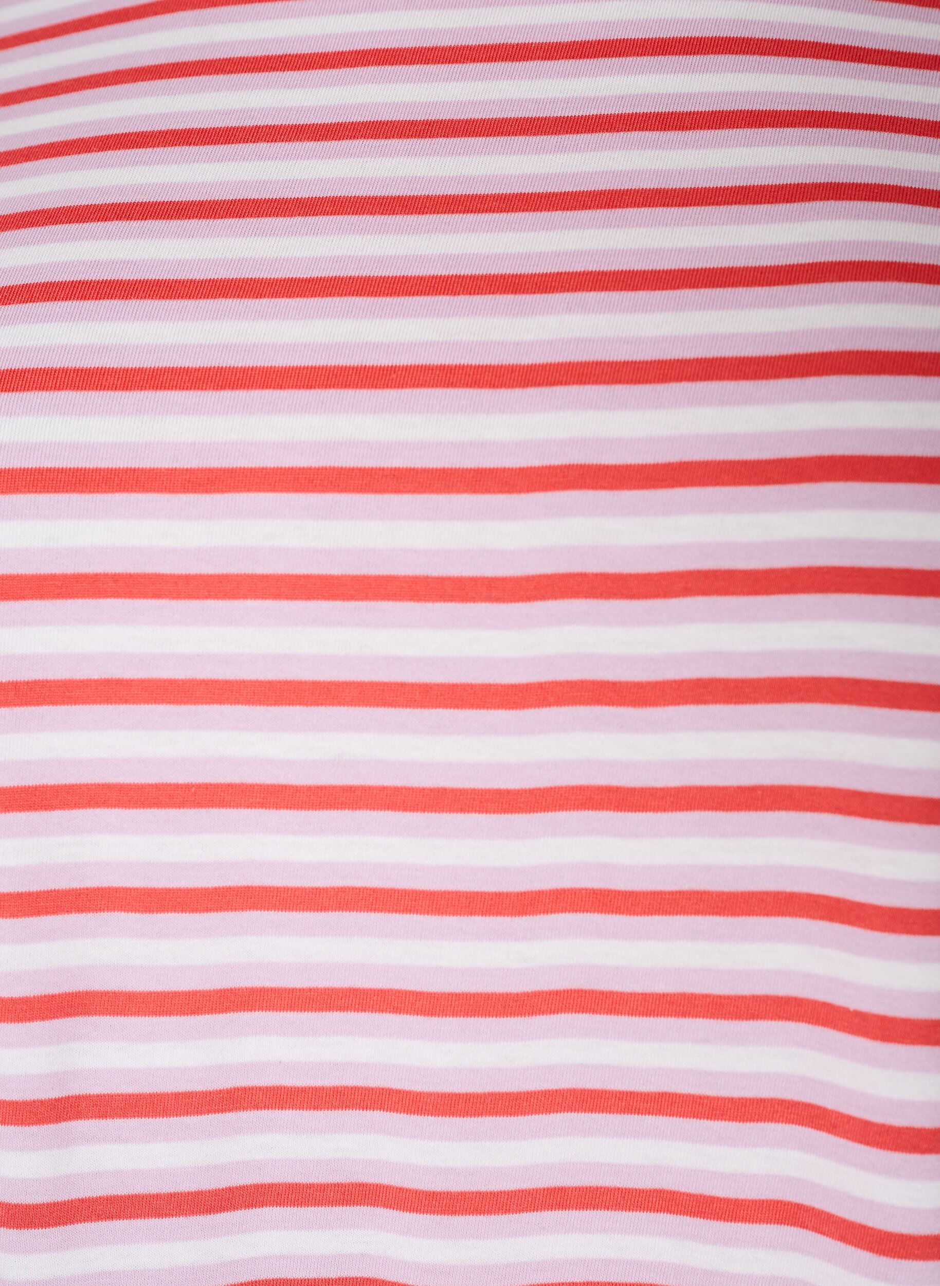 ZizziT-shirt long oversize ray&eacute; en coton bio, Violet, Packshot image number 2