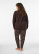 Pantalon de pyjama en coton avec imprim&eacute;, Marron, Model image number 2