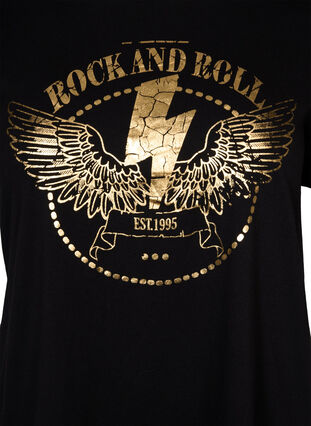T-shirt en coton à manches courtes avec imprimé, Black Rock, Packshot image number 2