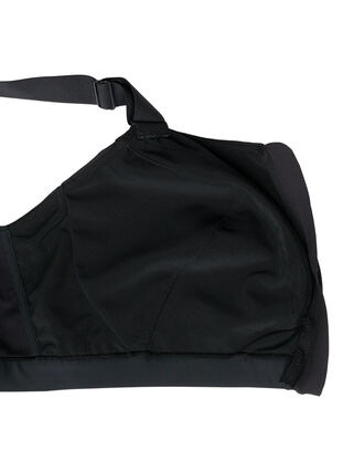 Soutien-gorge de sport avec une fermeture sur le devant et un maintien élevé, Black, Packshot image number 3