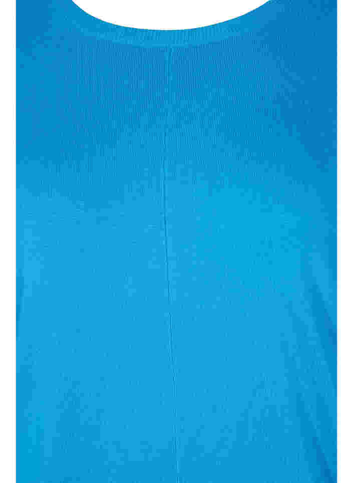 Gebreide tuniek in viscosemix, Malibu Blue, Packshot image number 2