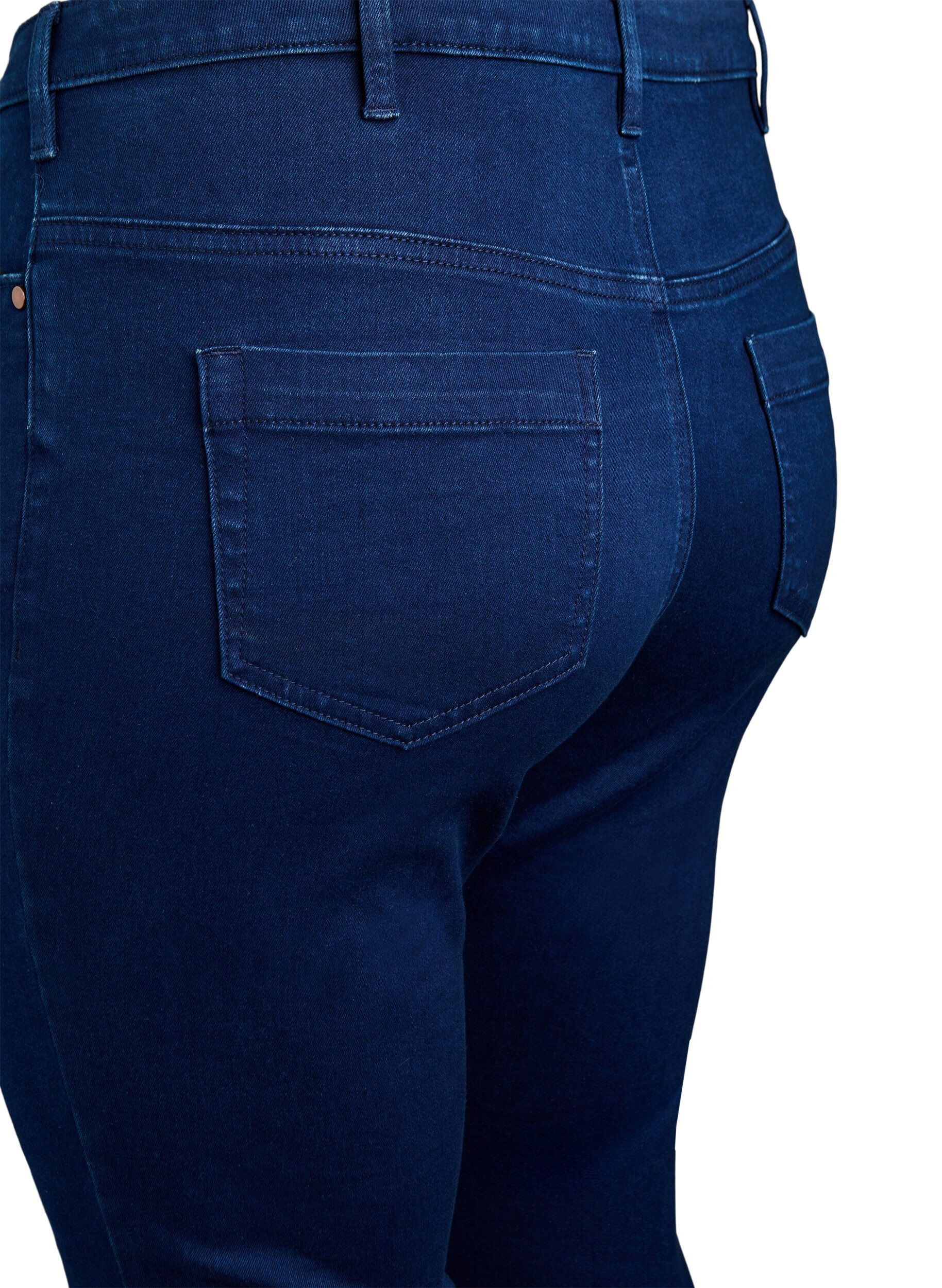 ZizziJean capri Amy &agrave; taille haute et coupe super slim, Bleu, Packshot image number 3