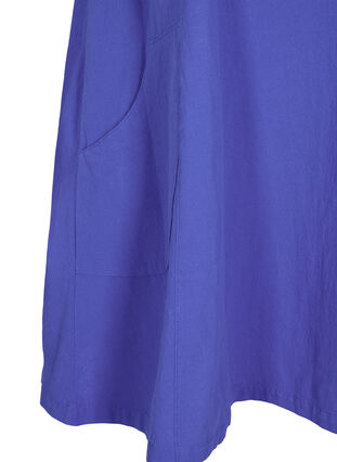 Robe à manches courtes en coton, Dazzling Blue, Packshot image number 3
