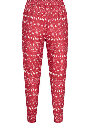 Pantalon de Noël avec imprimé, Tango Red/White AOP, Packshot image number 1