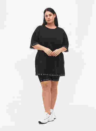Trui jurk met 1/2 mouwen, Black, Model image number 2
