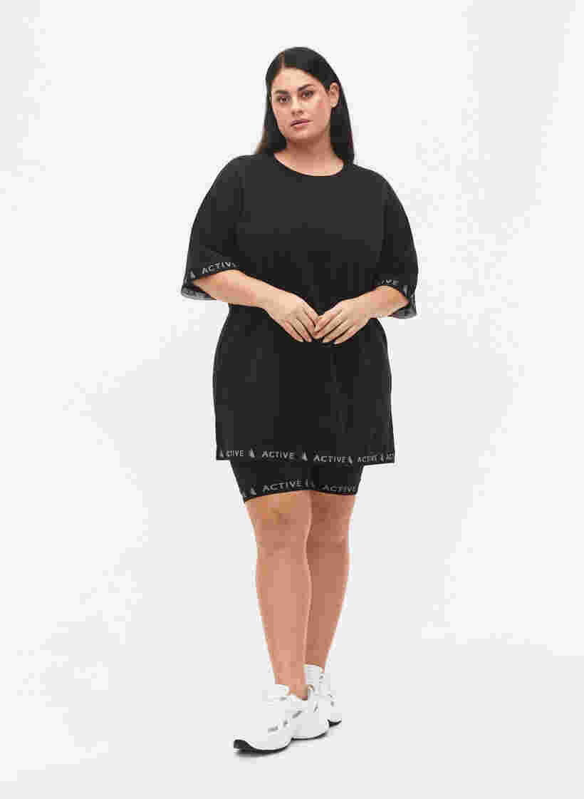 Trui jurk met 1/2 mouwen, Black, Model image number 2
