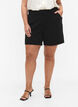 Korte broek met zakken en losse pasvorm, Zwart, Model image number 4