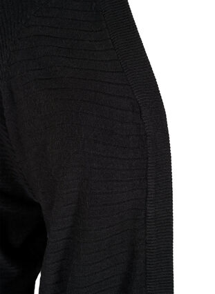 Gebreid vest met structuur, Black, Packshot image number 2