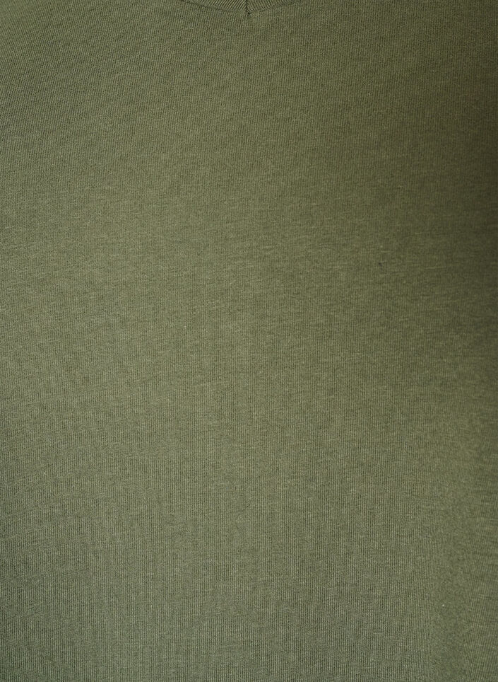 Effen basic T-shirt van katoen, Groen, Packshot image number 2