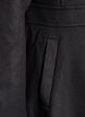 Manteau en laine coupe A avec poches, Noir, Packshot image number 3