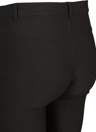 Pantalon moulant avec détails de fermetures éclairs , Black, Packshot image number 3