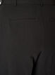 Op maat gemaakte broek met wijde pijpen en hoge taille, Zwart, Packshot image number 3