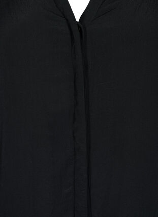 Viscose tuniek met parels, Black, Packshot image number 2
