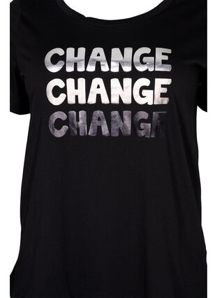 T-shirt en coton à manches courtes, Black Change, Packshot image number 2