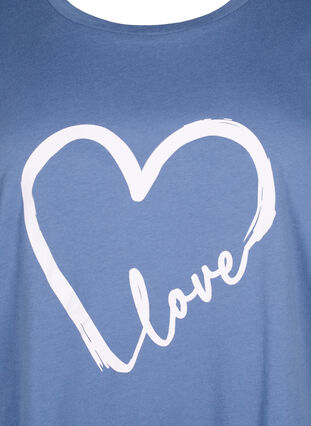 Katoenen T-shirt met ronde hals en print, Moonlight W.Heart L., Packshot image number 2