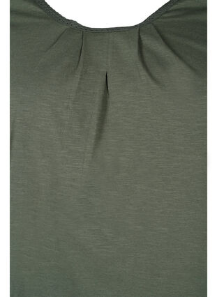 Blouse en coton à manches 3/4, Thyme, Packshot image number 2