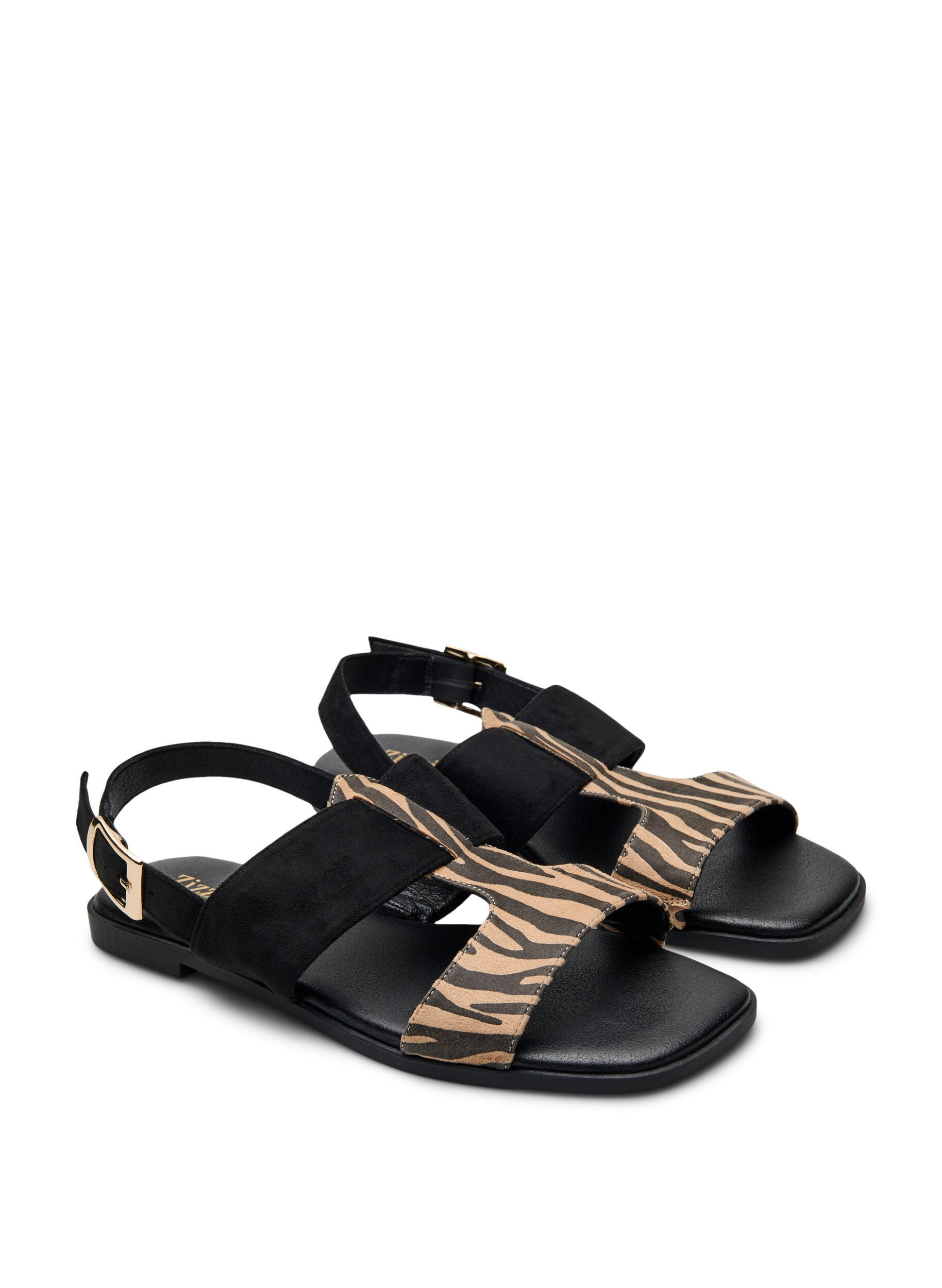 ZizziWide fit - Sandalen met brede banden, Zwart, Packshot image number 1