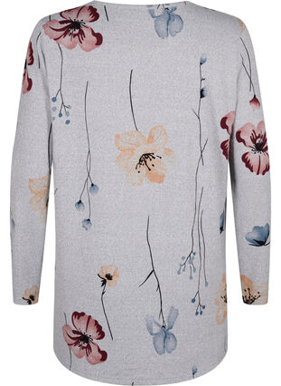 Gebloemde blouse met lange mouwen, LGM Flower AOP, Packshot image number 1