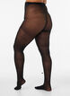Collant 50 deniers avec motif floral, Noir, Model image number 1