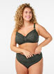 Bikinitop met gestructureerd mesh en afneembare vulling, Groen, Model image number 1