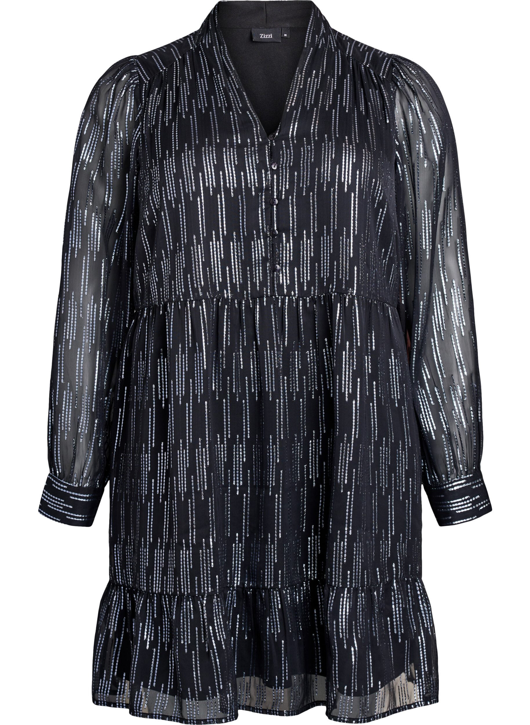 Robe de f&ecirc;te courte &agrave; motif paillet&eacute;