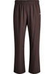 Pantalon de sport taille haute et coupe droite, Marron, Packshot image number 0